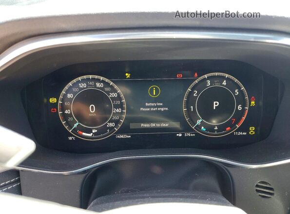SADCT2EX0RA729858 2024 JAGUAR F-PACE Gray Vista del cuadro de instrumentos