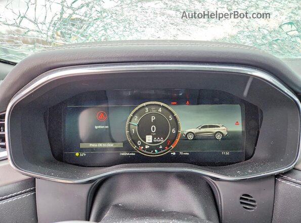 SADCT2EX1RA736334 2024 JAGUAR F-PACE White Вид щитка приладів