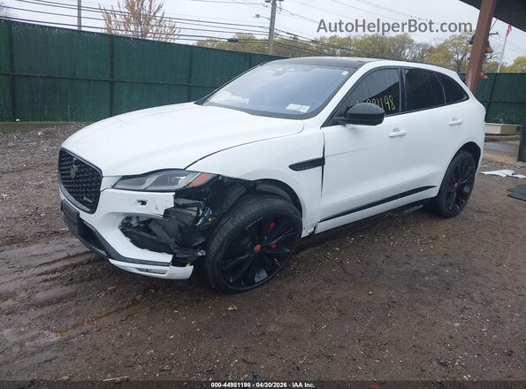 SADCT2FU2MA681986 2021 JAGUAR F-PACE White Передня ліва чверть