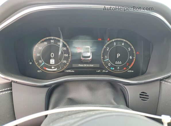SADCT2FU4RA736557 2024 JAGUAR F-PACE Gray Widok zestawu wskaźników