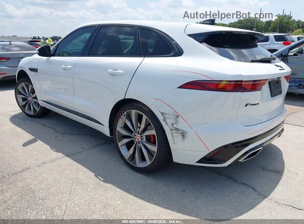 SADCT2FU9NA693439 2022 JAGUAR F-PACE White უკანა მარცხენა