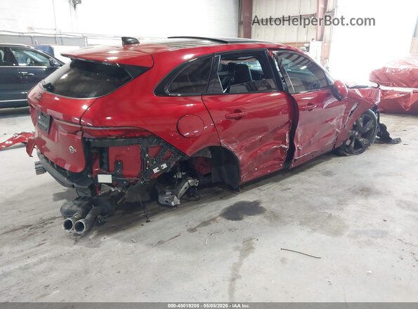 SADCZ2EE0NA702229 2022 JAGUAR F-PACE Red Tył prawy