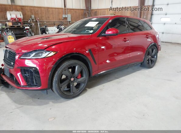 SADCZ2EE0NA702229 2022 JAGUAR F-PACE Red Przód lewy