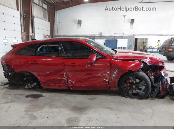 SADCZ2EE0NA702229 2022 JAGUAR F-PACE Red Widok z przodu
