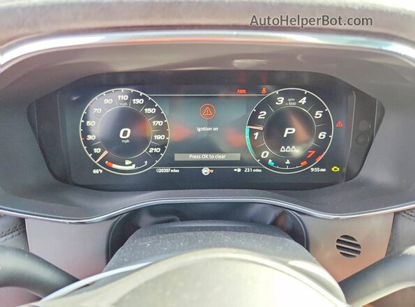 SADCZ2EE0RA739609 2024 JAGUAR F-PACE Blue Սարքավորումների վահանակի տեսք