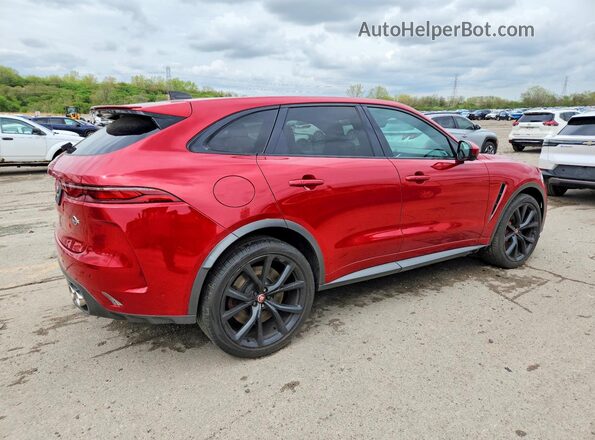 SADCZ2EE6MA669395 2021 JAGUAR F-PACE Red Tył prawy