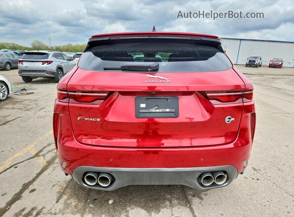 SADCZ2EE6MA669395 2021 JAGUAR F-PACE Red Widok z tyłu