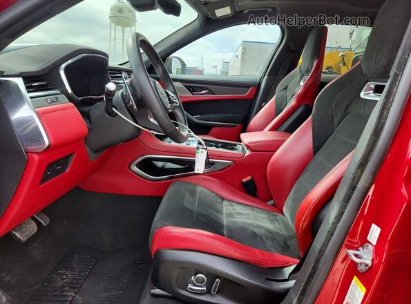 SADCZ2EE6MA669395 2021 JAGUAR F-PACE Red Widok wnętrza z przodu