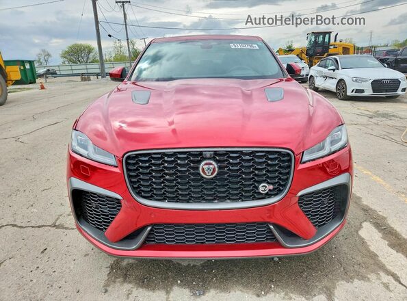 SADCZ2EE6MA669395 2021 JAGUAR F-PACE Red Widok z przodu