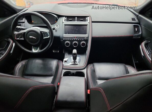 SADF12FX2L1Z90143 2020 JAGUAR E-PACE Red Вид панелі приладів