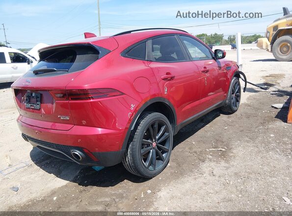 SADFJ2FX0K1Z73923 2019 JAGUAR E-PACE Красный Задняя правая четверть