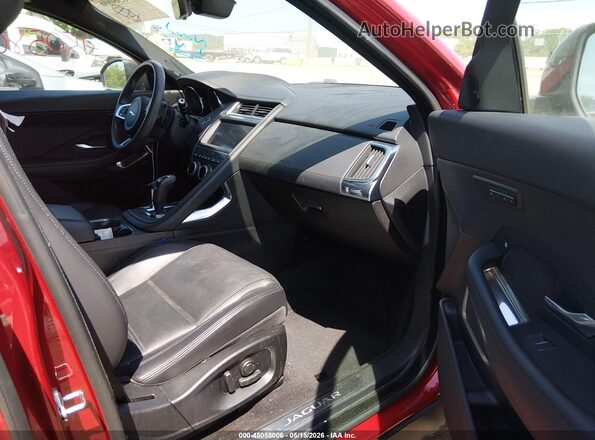 SADFJ2FX0K1Z73923 2019 JAGUAR E-PACE Красный Вид салона спереди