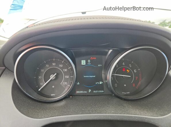 SADFJ2FXXK1Z37883 2019 JAGUAR E-PACE White Vista del cuadro de instrumentos