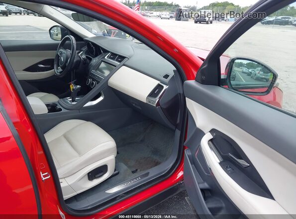 SADFK2FX5L1Z82065 2020 JAGUAR E-PACE Red Вид салону спереду