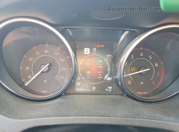 SADFK2FX9L1011117 2020 JAGUAR E-PACE Black Вид щитка приладів