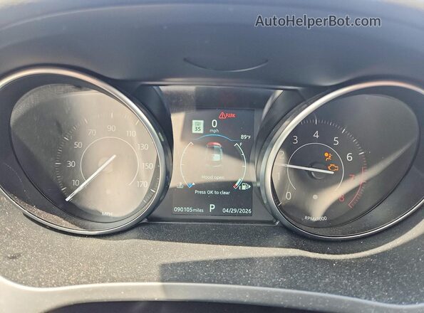 SADFP2FX0K1Z39334 2019 JAGUAR E-PACE Silver Vista del cuadro de instrumentos