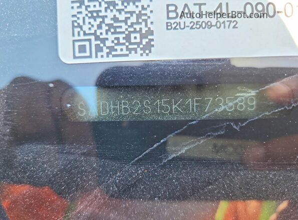 SADHB2S15K1F73589 2019 JAGUAR I-PACE Black Панорамний вид салону 360°