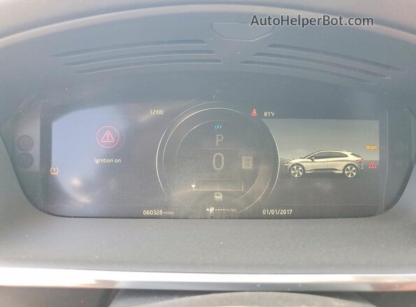 SADHC2S11K1F75840 2019 JAGUAR I-PACE Charcoal Widok zestawu wskaźników