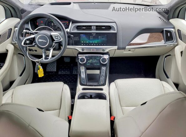 SADHD2S15K1F68757 2019 JAGUAR I-PACE Gray Առջևի վահանակի տեսք