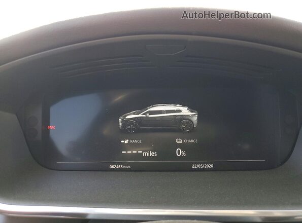 SADHD2S15K1F73327 2019 JAGUAR I-PACE White ხელსაწყოთა პანელის ხედი