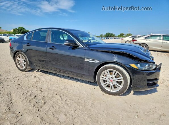 SAJAD4BG4HA975487 2017 JAGUAR XF Черный Передняя правая четверть