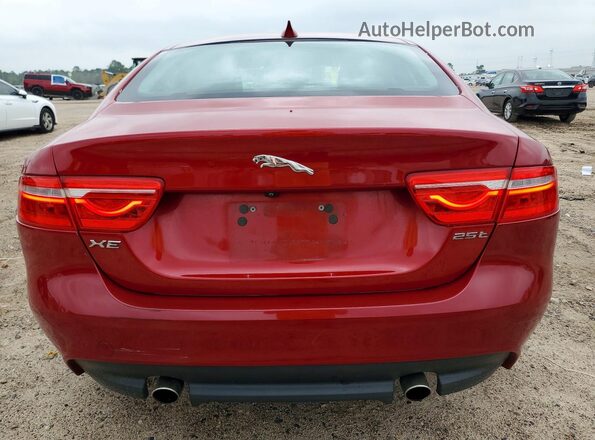 SAJAD4FX9JCP25344 2018 JAGUAR XF Red Widok z tyłu