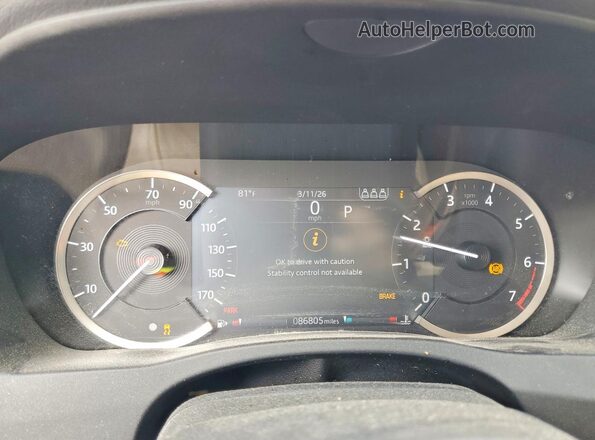 SAJAE4FX5LCP58471 2020 JAGUAR XF Red Vista del cuadro de instrumentos
