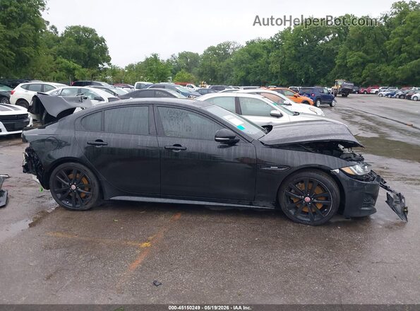 SAJAF4BVXHA951798 2017 JAGUAR XF Черный Вид задней части салона