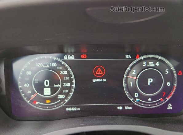 SAJAP4FX4LCP58567 2020 JAGUAR XF Gray Instrument cluster view