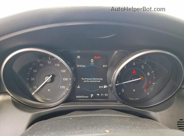 SAJBD4FX5JCY58090 2018 JAGUAR XF Black Вид щитка приладів