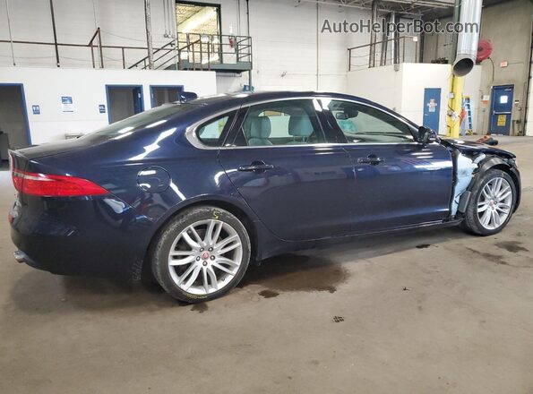 SAJBK4BV1GCY19743 2016 JAGUAR XF Blue Trasero derecho