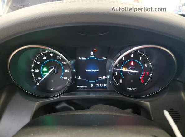 SAJBK4BV1GCY19743 2016 JAGUAR XF Blue Vista del cuadro de instrumentos