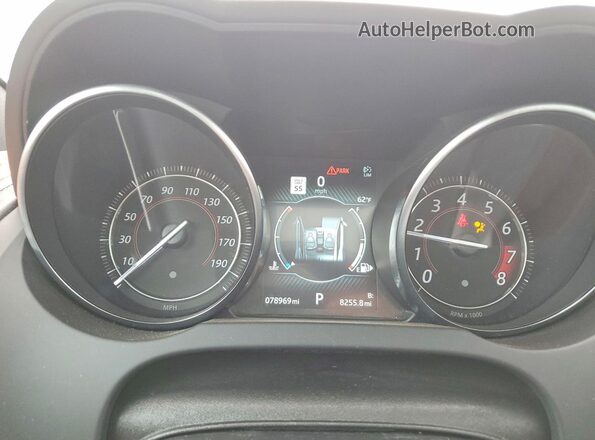 SAJD81FV4KCK58432 2019 JAGUAR F-TYPE Blue Widok zestawu wskaźników