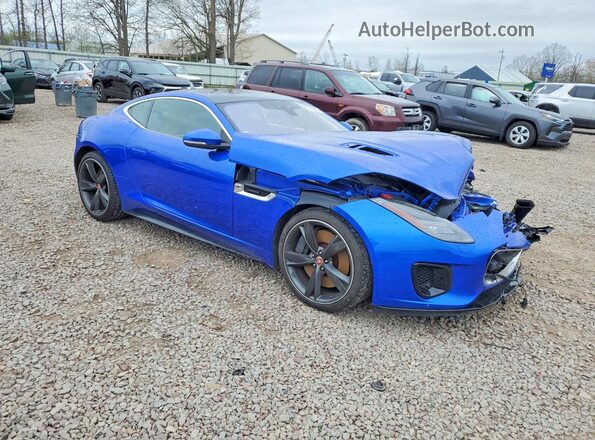 SAJD81FV4KCK58432 2019 JAGUAR F-TYPE Blue Przód prawy