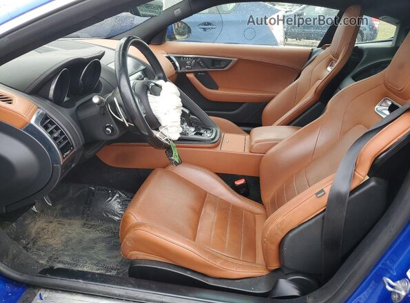 SAJD81FV4KCK58432 2019 JAGUAR F-TYPE Blue Widok wnętrza z przodu
