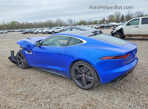 SAJD81FV4KCK58432 2019 JAGUAR F-TYPE Blue Tył lewy