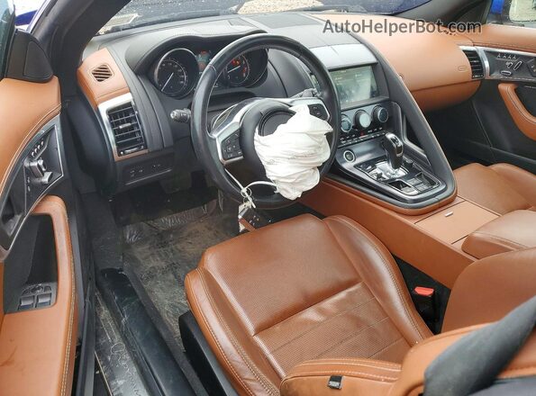 SAJD81FV4KCK58432 2019 JAGUAR F-TYPE Blue Widok deski rozdzielczej