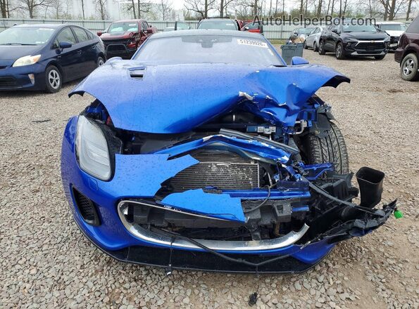 SAJD81FV4KCK58432 2019 JAGUAR F-TYPE Blue Widok z przodu