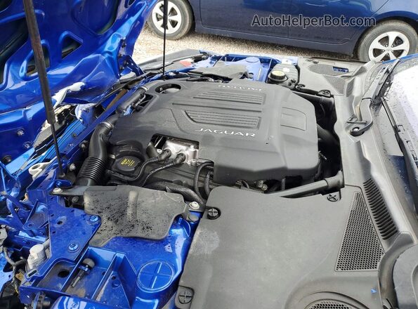 SAJD81FV4KCK58432 2019 JAGUAR F-TYPE Blue Widok wnętrza z tyłu