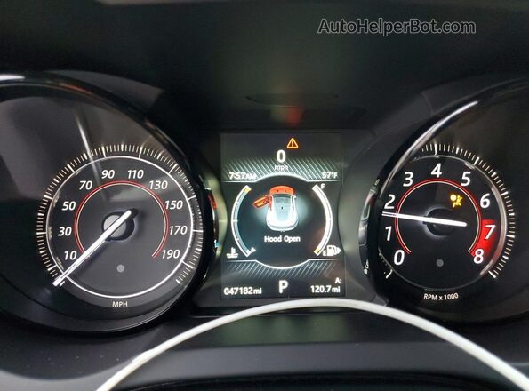 SAJWA6AT3G8K34231 2016 JAGUAR F-TYPE Red Սարքավորումների վահանակի տեսք