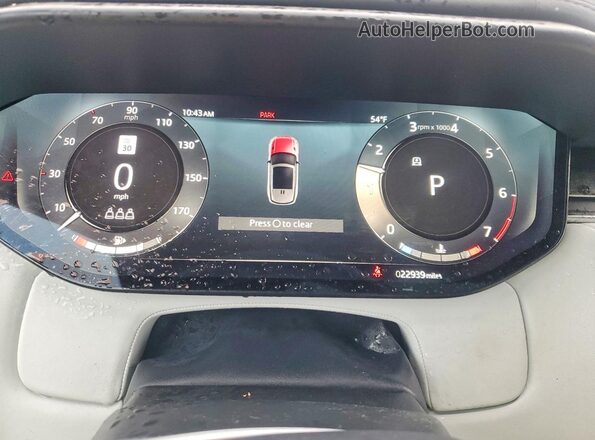 SAL1L9FU7PA154471 2023 LAND ROVER RANGE Черный Вид панели приборов