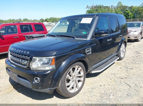 SALAG2V61GA837250 2016 LAND ROVER LR4 Black Vista tres cuartos delantera izquierda
