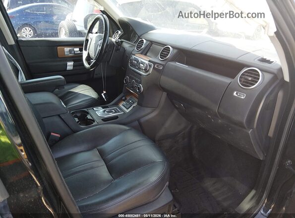 SALAG2V63GA784860 2016 LAND ROVER LR4 Black Front interior view