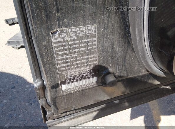 SALAG2V63GA784860 2016 LAND ROVER LR4 Black Engine compartment view