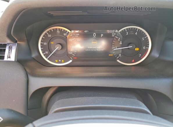 SALCJ2FX3PH325059 2023 LAND ROVER DISCOVERY Black Вид щитка приладів