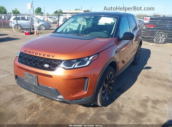 SALCJ2FX5MH890134 2021 LAND ROVER DISCOVERY SPORT Orange Առջևի ձախ երեք քառորդ տեսարան
