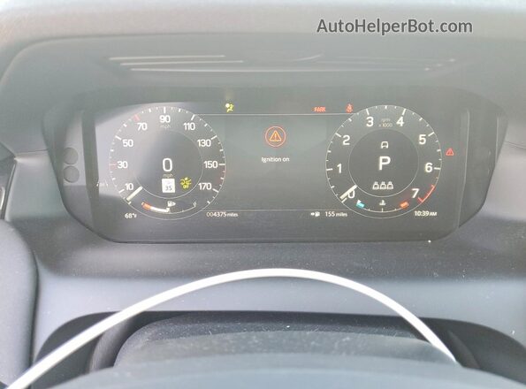 SALCJ2FX5RH349155 2024 LAND ROVER DISCOVERY Gray Instrument cluster view