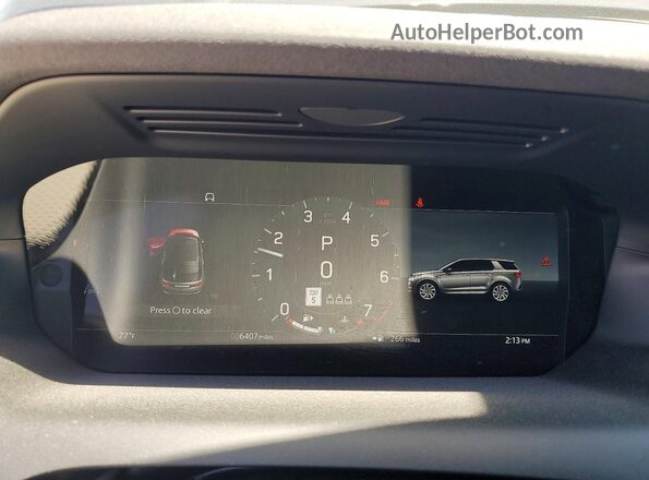 SALCL2FX2SH360467 2025 LAND ROVER DISCOVERY Black Instrument cluster view