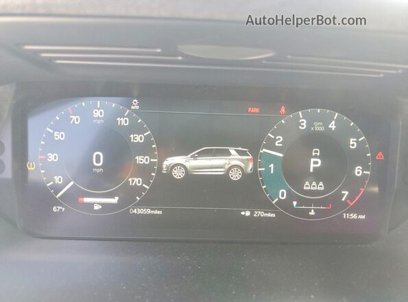 SALCL2FX7NH909245 2022 LAND ROVER DISCOVERY Blue ხელსაწყოთა პანელის ხედი