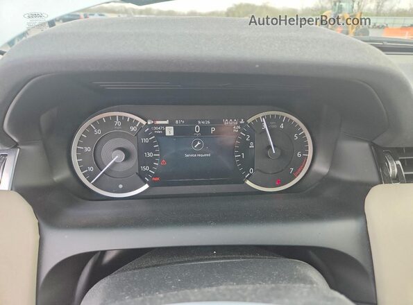 SALCP2FX2PH337167 2023 LAND ROVER DISCOVERY White ხელსაწყოთა პანელის ხედი